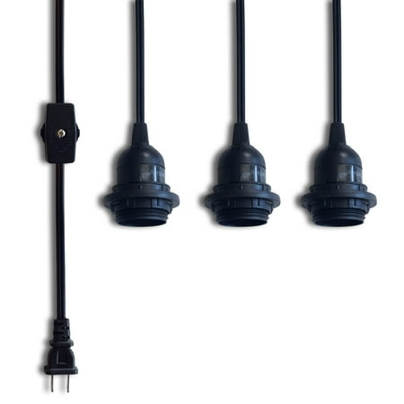 Fantado BULK CASE Triple Socket Pendant Light Cord Kits for Lanterns (19FT Black) (6 PACK) by PaperLanternStore
Fantado BULK CASE Triple Socket Pendant Light Cord Kits for Lanterns (19FT Black) (6 PACK) by PaperLanternStore