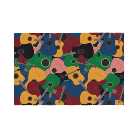 Placemats Set of 4 Colored Guitars Heat Resistant Non - Slip Place mats Waterproof table mat for Kitchen Dining-6片装
Placemats Set of 4 Colored Guitars Heat Resistant Non - Slip Place mats Waterproof table mat for Kitchen Dining-6片装