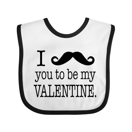 Inktastic I Mustache You to Be My Valentine Gift Baby Boy or Baby Girl Bib