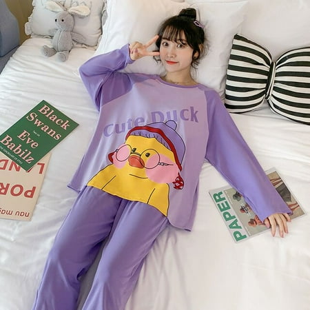 PIKADINGNIS Women Sleepwear Cotton Pajamas Cartoon Nighty Spring Fall Pyjamas Pullover Loose Version Pajamas Plus Size XXL
PIKADINGNIS Women Sleepwear Cotton Pajamas Cartoon Nighty Spring Fall Pyjamas Pullover Loose Version Pajamas Plus Size XXL