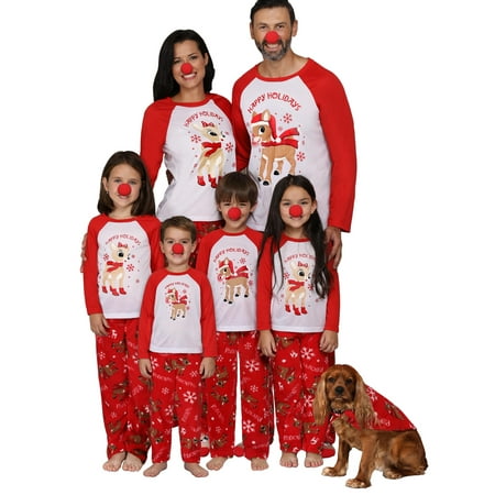 Calsunbaby Christmas Family Pajamas Set Deer Print Long Sleeve Round Collar Pullover+Trousers Sleepwear Boys-6-7 Years
Calsunbaby Christmas Family Pajamas Set Deer Print Long Sleeve Round Collar Pullover+Trousers Sleepwear Boys-6-7 Years