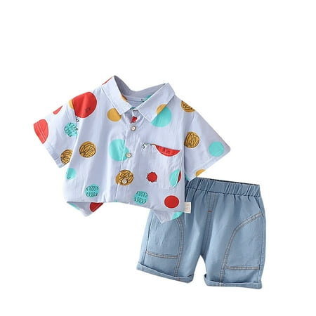 Toddler Boy Winter Clothes Toddler Baby Boy Clothes Shorts Set Dots Print Shirt Short Sleeve Button Down Top Solid Shorts Summer Outfit Color Piece
Toddler Boy Winter Clothes Toddler Baby Boy Clothes Shorts Set Dots Print Shirt Short Sleeve Button Down Top Solid Shorts Summer Outfit Color Piece