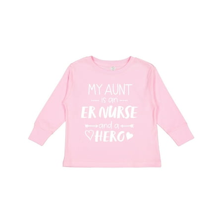 Inktastic My Aunt is an ER Nurse and a Hero Gift Toddler Boy or Toddler Girl Long Sleeve T-Shirt
Inktastic My Aunt is an ER Nurse and a Hero Gift Toddler Boy or Toddler Girl Long Sleeve T-Shirt