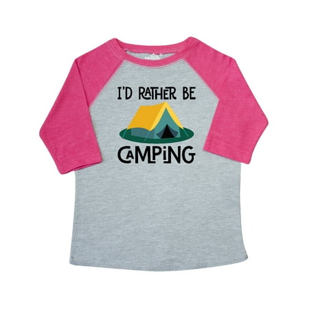 Inktastic Rather Be Camping Gift Toddler Boy or Toddler Girl T-Shirt