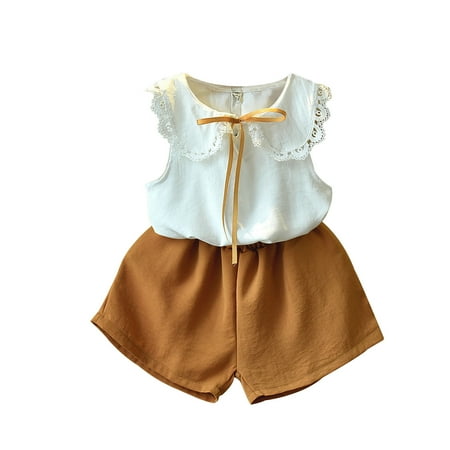 DNDKILG Toddler Baby Girls 2 Piece Summer T Shirts and Set Short Sleeve Clothes Set Outfits with Orange 1Y-6Y 90
DNDKILG Toddler Baby Girls 2 Piece Summer T Shirts and Set Short Sleeve Clothes Set Outfits with Orange 1Y-6Y 90