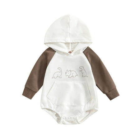 Cute Clothing Boys Girls Long Sleeve Cartoon Prints Hooded Pullover Romper With Pocket Sweatshirt Bodysuits
Cute Clothing Boys Girls Long Sleeve Cartoon Prints Hooded Pullover Romper With Pocket Sweatshirt Bodysuits