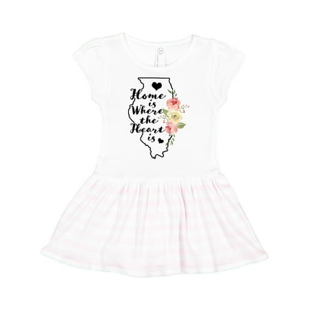 Inktastic Illinois Home is Where the Heart is with Watercolor Floral Gift Toddler Girl Dress
Inktastic Illinois Home is Where the Heart is with Watercolor Floral Gift Toddler Girl Dress