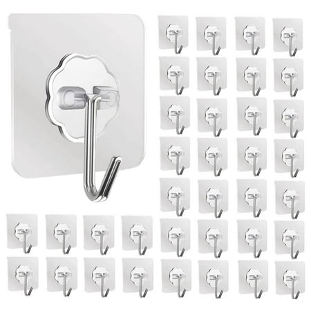 DDMY Adhesive Hooks Kitchen Wall Hooks- 36 Packs Heavy Duty 13.2LB(Max) Nail Free Sticky Hangers with Stainless Hooks Reusable Utility Towel Bath Ceiling Hooks
DDMY Adhesive Hooks Kitchen Wall Hooks- 36 Packs Heavy Duty 13.2LB(Max) Nail Free Sticky Hangers with Stainless Hooks Reusable Utility Towel Bath Ceiling Hooks