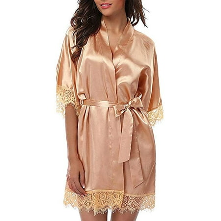 Emmababy Women Lace Robe Dress Babydoll Lingerie Nightdress Nightgown Sleepwear With Belt
Emmababy Women Lace Robe Dress Babydoll Lingerie Nightdress Nightgown Sleepwear With Belt
