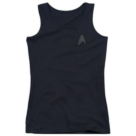Star Trek-Darkness Command Logo - Juniors Tank Top - Black, 2X
