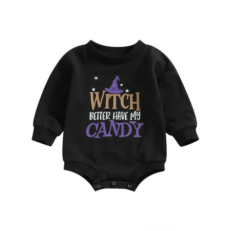 Wallarenear Baby Girls Halloween Romper Witch Bubble Sweatshirt Tops Onesie Bodysuit Tops
Wallarenear Baby Girls Halloween Romper Witch Bubble Sweatshirt Tops Onesie Bodysuit Tops