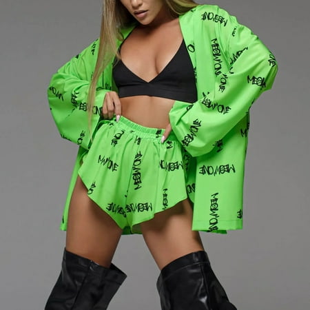 Bxingsftys Women Casual Pajamas Suit Simple Printed Cardigan Pajamas Outfit Fashion Pajamas
Bxingsftys Women Casual Pajamas Suit Simple Printed Cardigan Pajamas Outfit Fashion Pajamas
