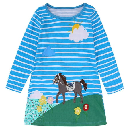 Edvintorg Kids Dresses For Girls 18M-6Y Spring Fall Clearance Children Girls Clothing Long Sleeve Cartoon Striped Embroidered Dress Kawaii Clothes Baby Girls Princess Dress
Edvintorg Kids Dresses For Girls 18M-6Y Spring Fall Clearance Children Girls Clothing Long Sleeve Cartoon Striped Embroidered Dress Kawaii Clothes Baby Girls Princess Dress