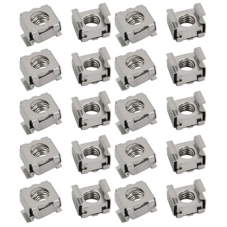 Uxcell M6 Stainless Steel Cage Nut Silver Tone for Server Shelf Cabinet (20-pack)
Uxcell M6 Stainless Steel Cage Nut Silver Tone for Server Shelf Cabinet (20-pack)
