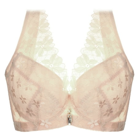 Grofry Plus Size Women Solid Color Flower Lace Ultra-Thin Sexy Bra Push-Up Underwear Apricot 90C
Grofry Plus Size Women Solid Color Flower Lace Ultra-Thin Sexy Bra Push-Up Underwear Apricot 90C