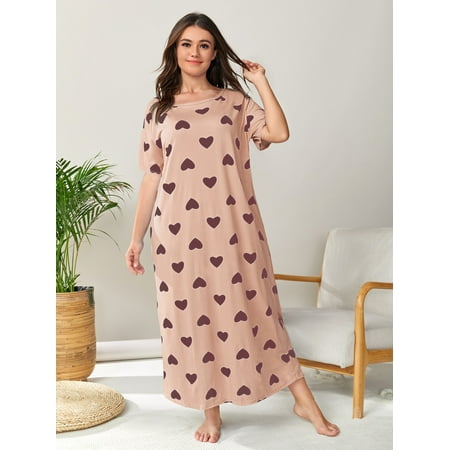 Women s Plus Allover Heart Print Nightdress 3XL(18) Dusty Pink Casual F22001D
Women s Plus Allover Heart Print Nightdress 3XL(18) Dusty Pink Casual F22001D