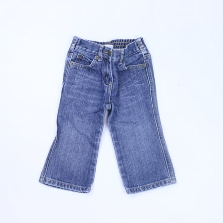 Pre-owned Janie & Jack Girls Blue Jeans size: 12-18 Months