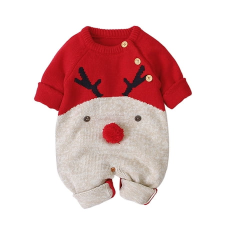 Bomotoo Newborn Knitwear Jumpsuit Buttons Casual Playsuit Home Cute Knitted Romper Red 80cm
Bomotoo Newborn Knitwear Jumpsuit Buttons Casual Playsuit Home Cute Knitted Romper Red 80cm