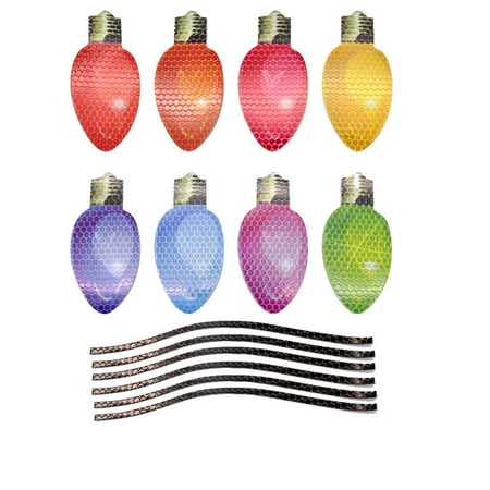Vntub Christmas Car Refrigerator Decoration - 8 Reflective Bulb Light Shaped Magnets 6 Magnetic Wire Ornament Set 230207
Vntub Christmas Car Refrigerator Decoration - 8 Reflective Bulb Light Shaped Magnets 6 Magnetic Wire Ornament Set 230207