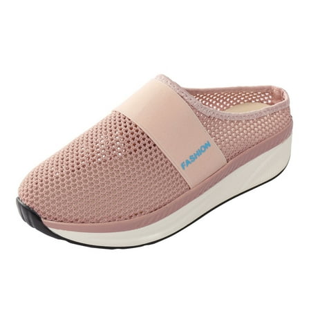 casual shoes for Women Fashion Summer Women Casual Shoes Mesh Surface Breathable Lightweight Wedge Heel Thick Sole Mesh Dress Sandals for Women Pink
casual shoes for Women Fashion Summer Women Casual Shoes Mesh Surface Breathable Lightweight Wedge Heel Thick Sole Mesh Dress Sandals for Women Pink