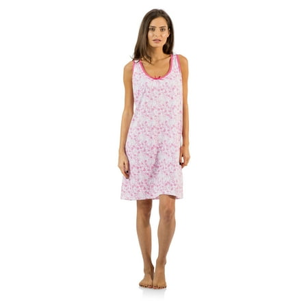 Casual Nights Women s Poly Cotton Sleeveless Nightgown Chemise