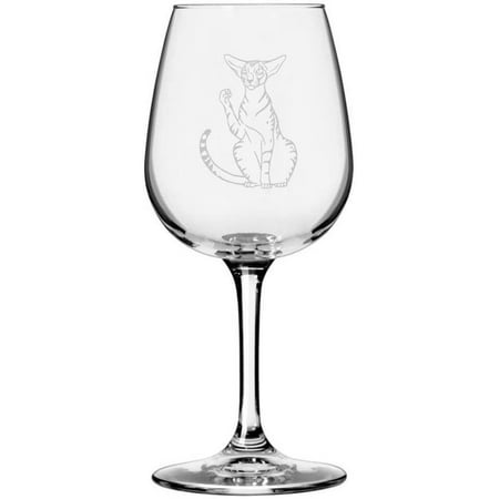 Oriental Shorthair Front View Cat Themed Etched All Purpose 12.75oz Libbey Wine Glass
Oriental Shorthair Front View Cat Themed Etched All Purpose 12.75oz Libbey Wine Glass