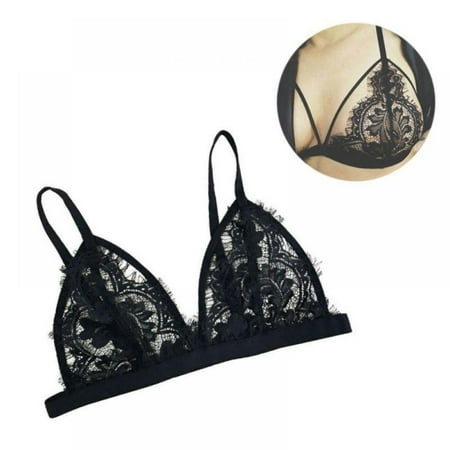 Wenasi Sexy Bustier Crop Mesh Bra Women Floral Sheer Hollose Out Lace Triangle Bralette
Wenasi Sexy Bustier Crop Mesh Bra Women Floral Sheer Hollose Out Lace Triangle Bralette