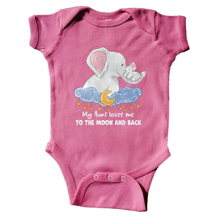 Inktastic My Aunt Loves me to the Moon and Back Elephant Family Gift Baby Boy or Baby Girl Bodysuit
Inktastic My Aunt Loves me to the Moon and Back Elephant Family Gift Baby Boy or Baby Girl Bodysuit