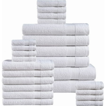 White Bath Towels for Bathroom Set-24 PC Bathroom Towels Oversize 2 Bath Sheets Towels Large Bathroom 4 Bath Towel 6 Hand Towel 8 White Washcloths 4 Fingertip Towels-White Towels Bathroom Sets
White Bath Towels for Bathroom Set-24 PC Bathroom Towels Oversize 2 Bath Sheets Towels Large Bathroom 4 Bath Towel 6 Hand Towel 8 White Washcloths 4 Fingertip Towels-White Towels Bathroom Sets