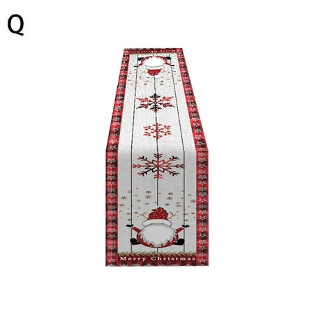 Christmas Table Runner Merry Christmas Decoration For Home Xmas Cover G7V5