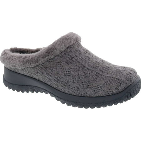 Women s Drew Comfy Clog Grey Sweater Knit 8.5 WW