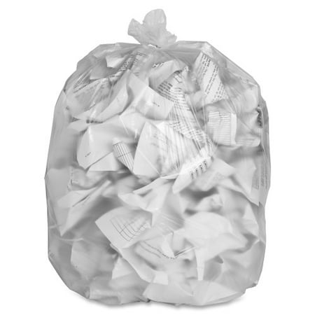 Genuine Joe High-density Can Liners Medium Size - 33 gal - 33 Width x 40 Length x 0.43 mil (11 Micron) Thickness - High Density - Clear - Resin - 500/Carton - Office Waste Industrial Trash
Genuine Joe High-density Can Liners Medium Size - 33 gal - 33 Width x 40 Length x 0.43 mil (11 Micron) Thickness - High Density - Clear - Resin - 500/Carton - Office Waste Industrial Trash