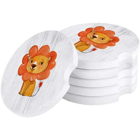 ZHANZZK Watercolor Lion Wooden Grain Set of 2 Car Coaster for Drinks Absorbent Ceramic Stone Coasters Cup Mat with Cork Base for Home Kitchen Room Coffee Table Bar Decor
ZHANZZK Watercolor Lion Wooden Grain Set of 2 Car Coaster for Drinks Absorbent Ceramic Stone Coasters Cup Mat with Cork Base for Home Kitchen Room Coffee Table Bar Decor