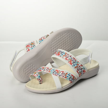 LnjYIGJ Women s Sandals Summer Ladies Sandals Casual Footwear Camouflage Flower Print Women s Casual Sandals