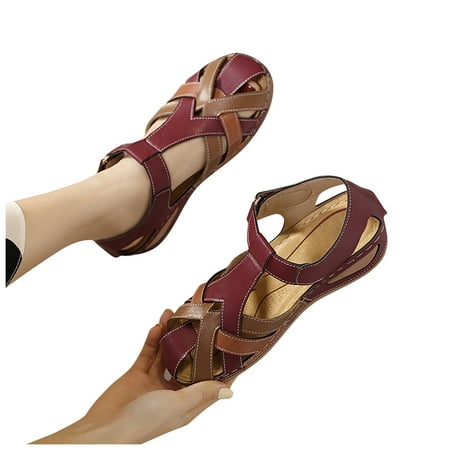 Fashion Women s Shoes Leather Low Top Flat Bottom Breathable Round Head Thick Bottom Women s Sandals
Fashion Women s Shoes Leather Low Top Flat Bottom Breathable Round Head Thick Bottom Women s Sandals