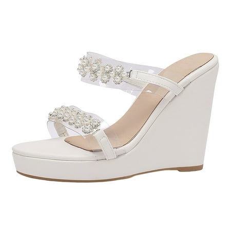 Jungdeepe Ladies Summer Transparent Rhinestone Thick Bottom Slope With Beach Non Out Lightweight Large Size Slope With Sandals Slippers
Jungdeepe Ladies Summer Transparent Rhinestone Thick Bottom Slope With Beach Non Out Lightweight Large Size Slope With Sandals Slippers