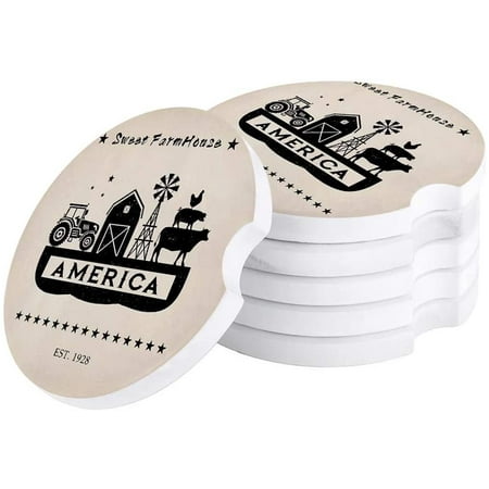 KXMDXA American Country Style Retro Barn and Windmill Set of 4 Car Coaster for Drinks Absorbent Ceramic Stone Coasters Cup Mat with Cork Base for Home Kitchen Room Coffee Table Bar Decor
KXMDXA American Country Style Retro Barn and Windmill Set of 4 Car Coaster for Drinks Absorbent Ceramic Stone Coasters Cup Mat with Cork Base for Home Kitchen Room Coffee Table Bar Decor
