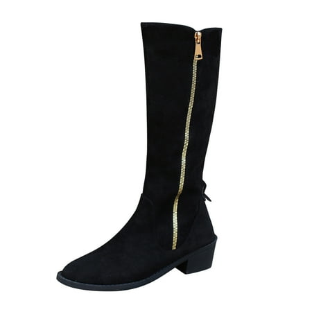 Fsqjgq Women Boots Size 11 Knee High Ladies Fashion Vintage Solid Color Pointed Side Zipper Thick Heel Long Boots Knee High Dress Boots for Women Extra Wide Width Black 42
Fsqjgq Women Boots Size 11 Knee High Ladies Fashion Vintage Solid Color Pointed Side Zipper Thick Heel Long Boots Knee High Dress Boots for Women Extra Wide Width Black 42
