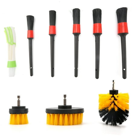 BSAH 9pcs Car Cleaning Tools Auto Detailing Drill Brush Kit for Interior Exterior Wheels Cleaning
BSAH 9pcs Car Cleaning Tools Auto Detailing Drill Brush Kit for Interior Exterior Wheels Cleaning