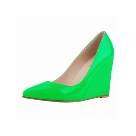 Ritualay Womens Classic Office Comfortable Wedge | Mid Low Heel Round Toe Walking Dress Pumps Green 8.5
Ritualay Womens Classic Office Comfortable Wedge | Mid Low Heel Round Toe Walking Dress Pumps Green 8.5