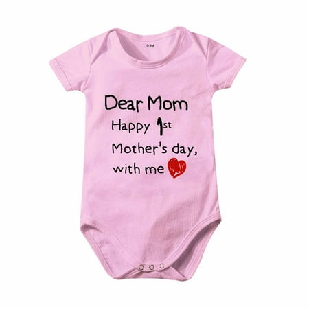 Lovskoo Toddler Baby Girls Boys Short Sleeve Letter Print T-Shirt Jumpsuit Romper Pink 0-3 Months
Lovskoo Toddler Baby Girls Boys Short Sleeve Letter Print T-Shirt Jumpsuit Romper Pink 0-3 Months