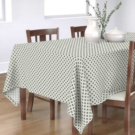 Cotton Sateen Tablecloth 70 x 120 - Plus Gray White Geo Cross Cream Natural Small Print Custom Table Linens by Spoonflower
Cotton Sateen Tablecloth 70 x 120 - Plus Gray White Geo Cross Cream Natural Small Print Custom Table Linens by Spoonflower