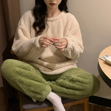 PIKADINGNIS WAVMIT Winter Womens Flannel Warm Long Sleeve Pajamas Set Thick Simple Leisure Women Sleepwear Set Gold Velvet Pyjamas Homewear
PIKADINGNIS WAVMIT Winter Womens Flannel Warm Long Sleeve Pajamas Set Thick Simple Leisure Women Sleepwear Set Gold Velvet Pyjamas Homewear