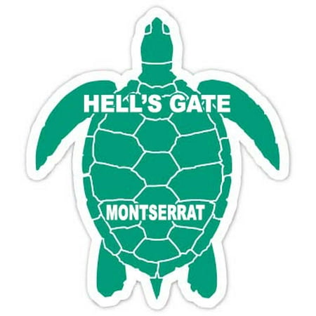Hell s Gate Montserrat 4 Green Turtle Shape Magnet