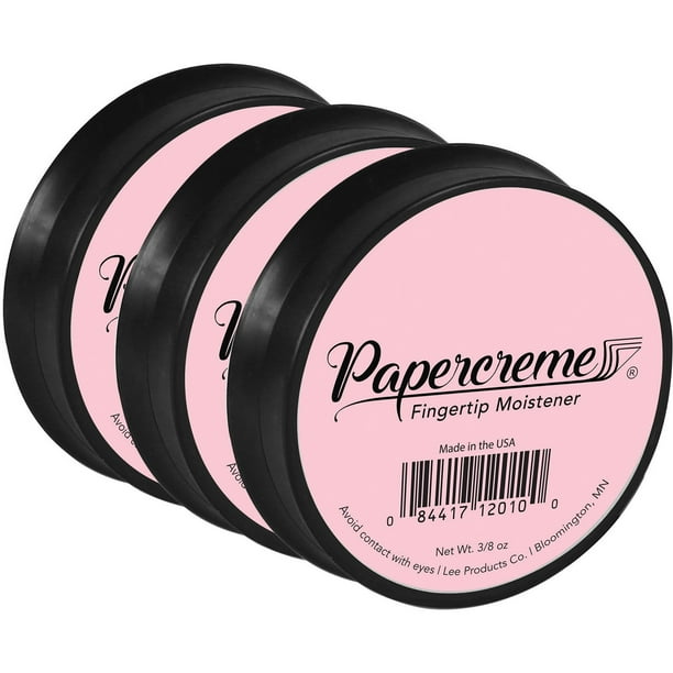 LEE, LEE12010, Papercreme Fingertip Moistener, 3 / Pack, Light Pink