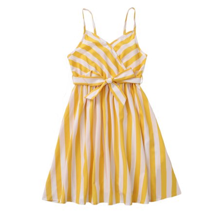 4T Girls Clothes Baby Girls Dress Sleeveless Dress Suspender Dress Stripe Dress 4-5T Toddler Girls Summer Dress Yellow
4T Girls Clothes Baby Girls Dress Sleeveless Dress Suspender Dress Stripe Dress 4-5T Toddler Girls Summer Dress Yellow