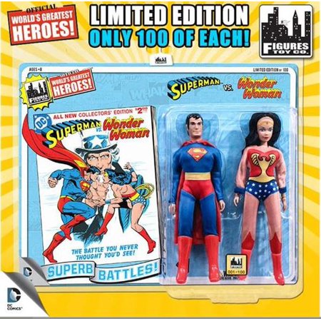 Wonder Woman & Superman Retro Action Figures DC