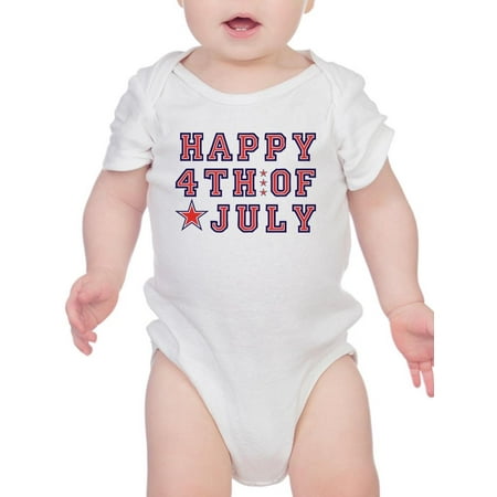 Happy July 4Th! Bodysuit Infant -Image by Shutterstock 12 Months