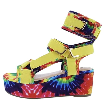 Cotonie Summer Platform Sandals For Womens Open Toe Ankel StrapPrinting Flat Beach Shoes
Cotonie Summer Platform Sandals For Womens Open Toe Ankel StrapPrinting Flat Beach Shoes