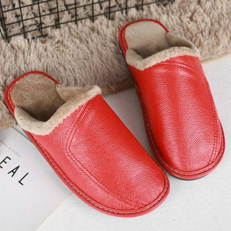 Warm Floor Home Couple Leather Slippers Autumn Winter Slippers Indoor Home Non-slip
Warm Floor Home Couple Leather Slippers Autumn Winter Slippers Indoor Home Non-slip